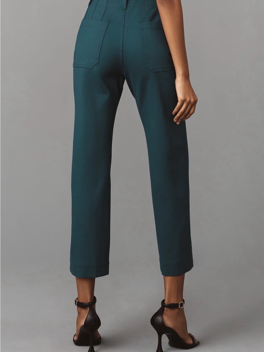 Anthropologie Maeve Colette Ponte Crop Wide Leg Pants - Picture 2 of 5